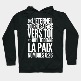 Numbers 6-26 His Face Shine Toward You French Hoodie